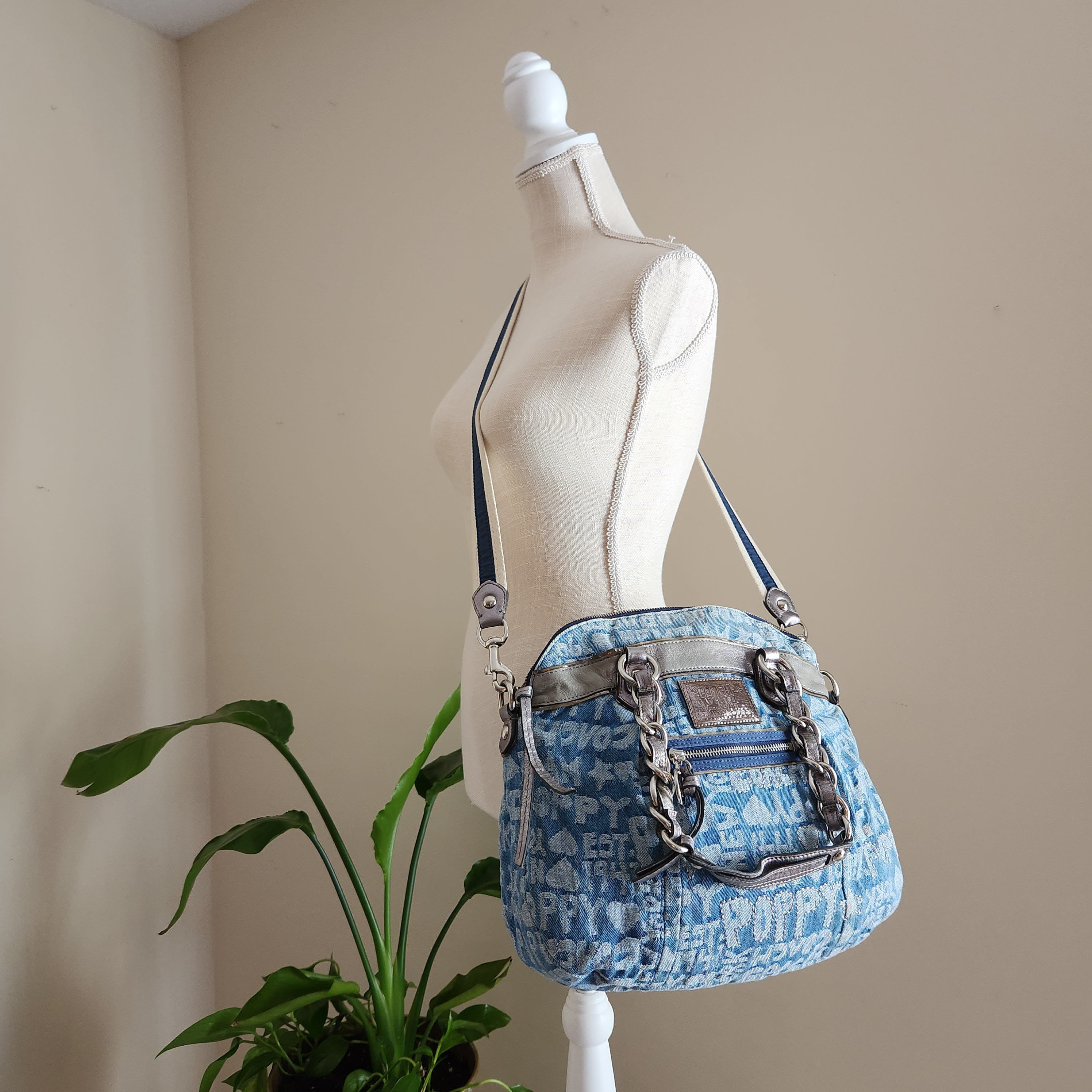 Coach poppy denim purse Clearance