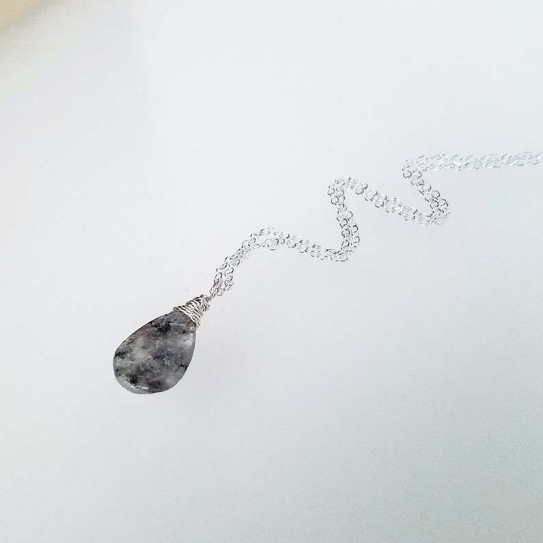 Raw Birthstone Crystal Silver Gem Necklace Gift for Her Birthstone Necklace Mom\u2019s Christmas Rough Moss Agate Crystal Necklace