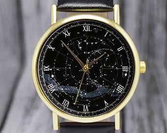 Vintage Northern Constellation Watch | Celestial Map | Stars | Northern Hemisphere | Ladies Watch | Men's Watch | Gift Ideas | Accessories