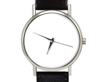 White Face | Minimalist | Solid Color | Classic Style | Leather Watch | Ladies / Men's Watch | Birthday | Gift Ideas | Jewelry | Accessory