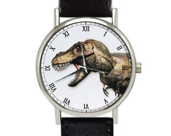 Dinosaur Watch | T-Rex | Leather Watch | Ladies / Women's Watch | Men's Watch | Birthday Gift Ideas | Jewelry | Fashion Accessory