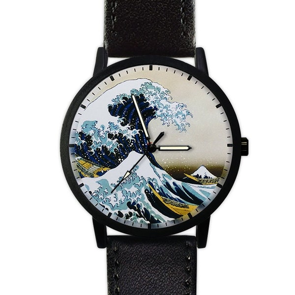 The Great Wave off Kanagawa Watch | Leather Watch | Ladies Watch | Art Watch | Men's Watch | Birthday Gift | Gift Ideas | Fashion Accesory