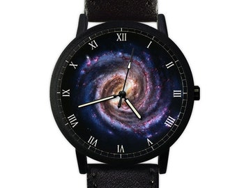 Galaxy Space Watch | Milky Way | Astronomy | Leather Watch | Ladies / Men's Watch | Birthday Gift | Jewelry | Fashion Accessory