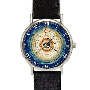 Antique Solar System Illustration Watch | Astronomy | Space | Men's Watch | Ladies Watch | Accessory | Jewelry | Fashion Accessory