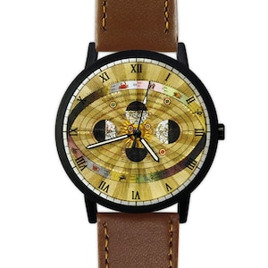 Vintage Moon Phase Watch | Astronomy | Space Watch | Lunar Watch | Astronomy | Ladies Watch | Men&#39;s Watch | Gift Ideas | Fashion Accessory