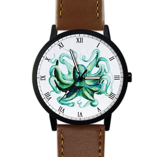 Vintage Octopus Watch | Classic Style | Men's Watch | Ladies Watch | Women's Watch | Birthday | Wedding | Gift Ideas | Fashion Accessories