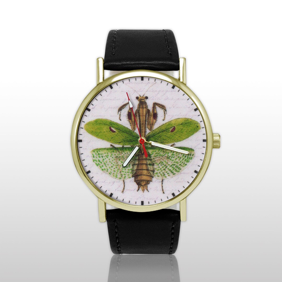 Praying Mantis Watch, Vintage Insect Art Timepiece, Nature Lover Gift ...