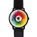 Vintage Color Wheel | Swatches | Classic Style Leather | Ladies Watch | Men's Watch | Unisex | Wedding Gift | Birthday Gift | 