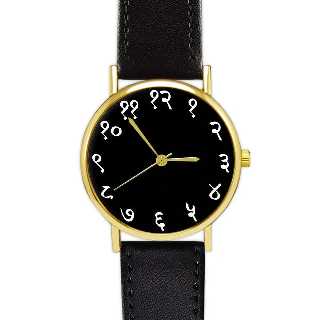 Buy Devanagari Numerals Watch: Hindi Indian Numbers, Black Face Online in  India