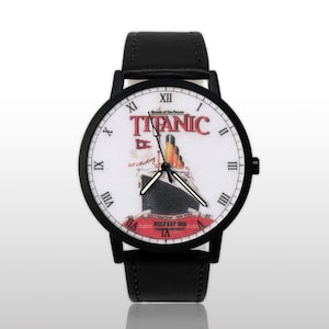 Titanic Memorial Watch, Vintage Ship Commemorative Gift for History Buffs Nautical Timepiece, Quartz Jewelry, Queen of the Ocean