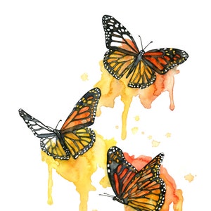 Watercolor Painting, Butterfly Painting, Butterfly Print, Watercolor Print, Butterflies, Butterfly Art, Print titled, "Outside the Lines"
