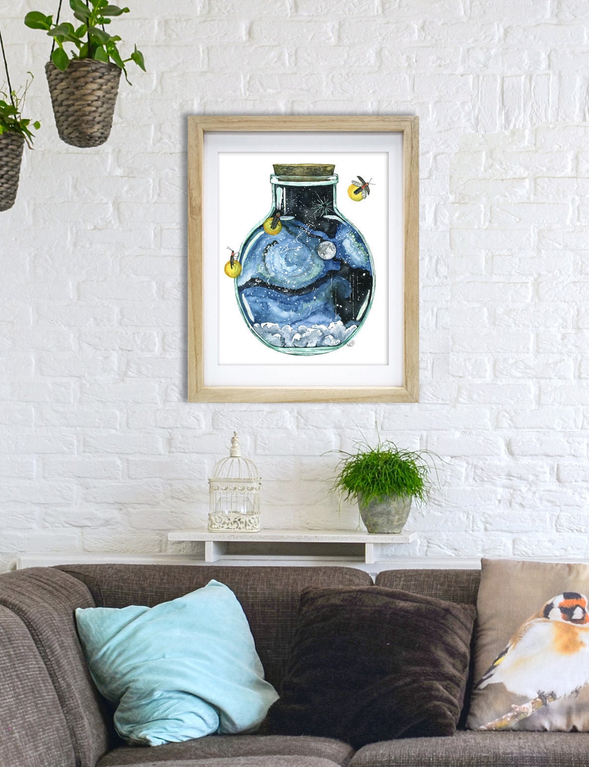 水彩画 銀河 銀河／水彩画／No16 絵画 original-kyo 通販 13657492｜Creema