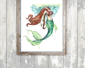 絵画　人魚 9063fd51472ad858b26e93c15ab69d