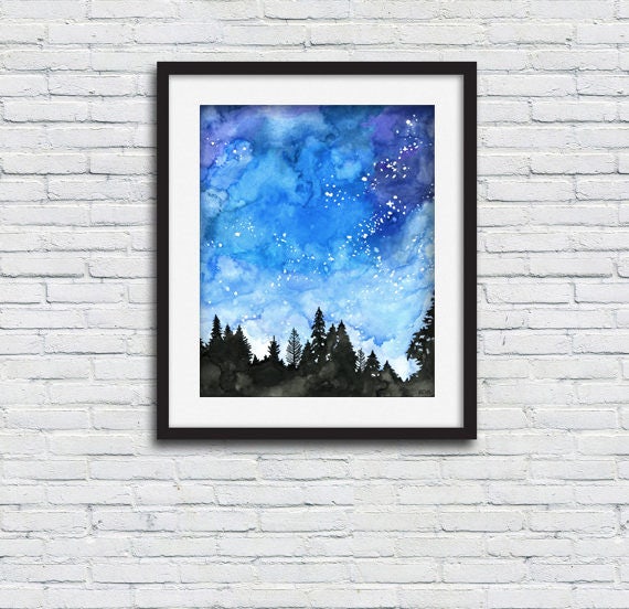 額入り水彩画 星空のシーソー 1138 額入り水彩画 星空のシーソー 1138 額入り水彩画 星空のシーソー