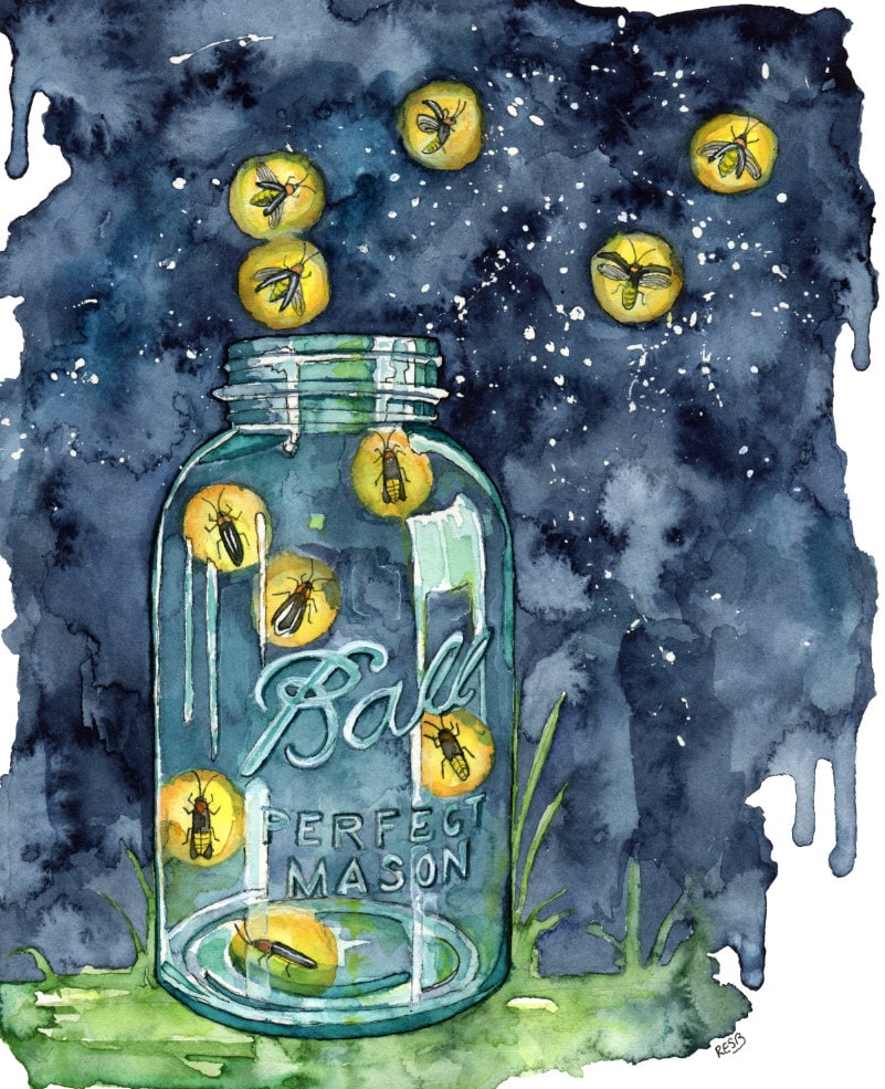 fireflies in a jar