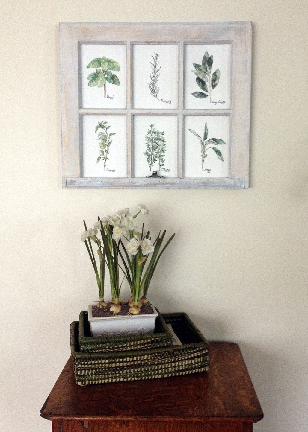 Herb Print Set of 6 - 5x7 Watercolor Prints, Herb Watercolors, Kitchen ...