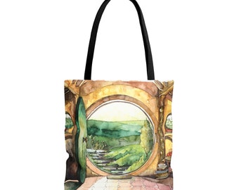 Bag End Tote Bag - Fantasy Canvas Tote Bag, Bookish Tote Bag