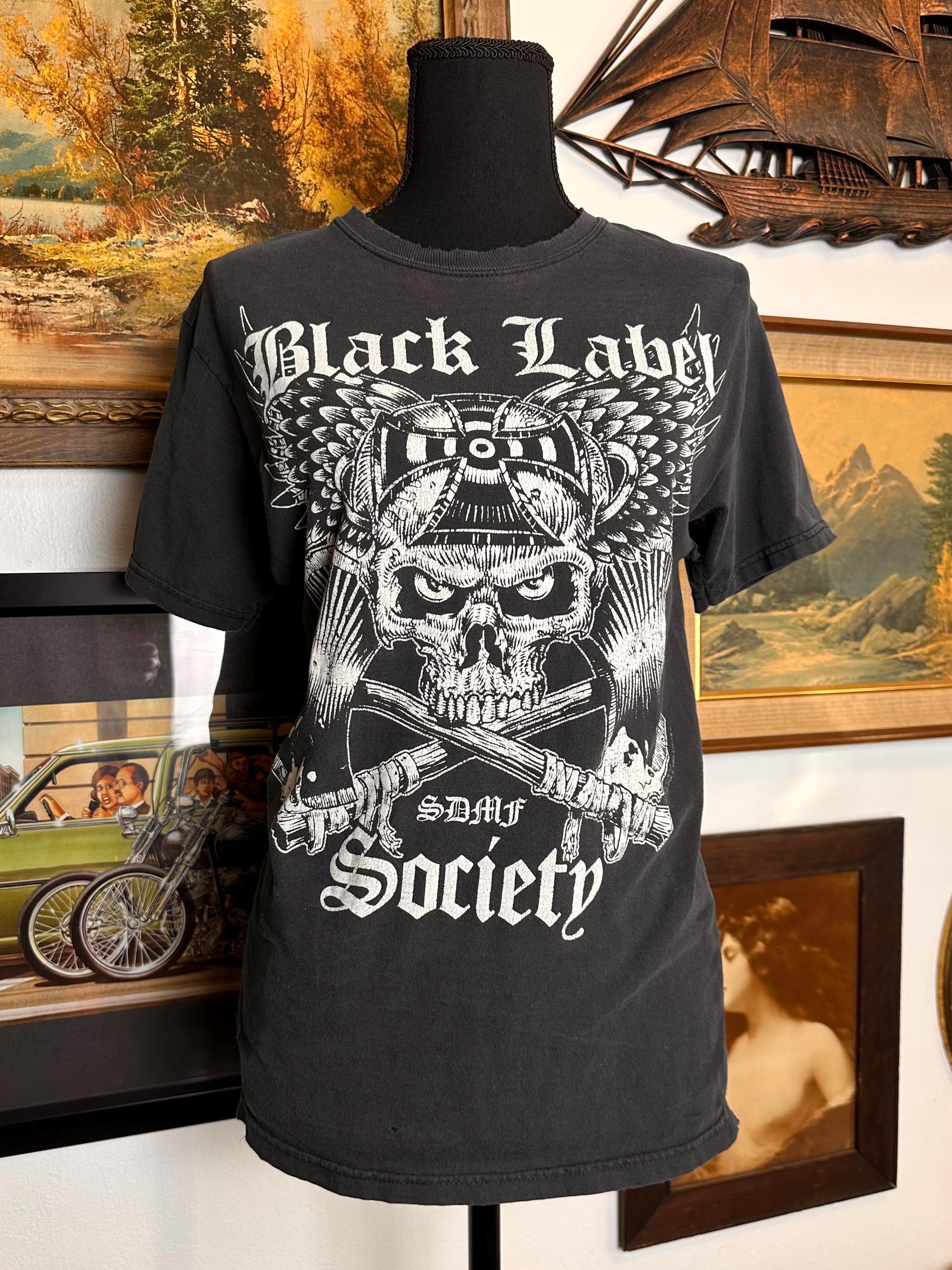 レアカラー Black Label Society バンドTシャツ Zakk Wylde ブラック