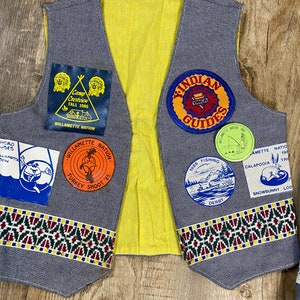 Set Of 2 INDIAN GUIDES Father and Son Pals Forever YMCA Vests Adult and Kids image 4