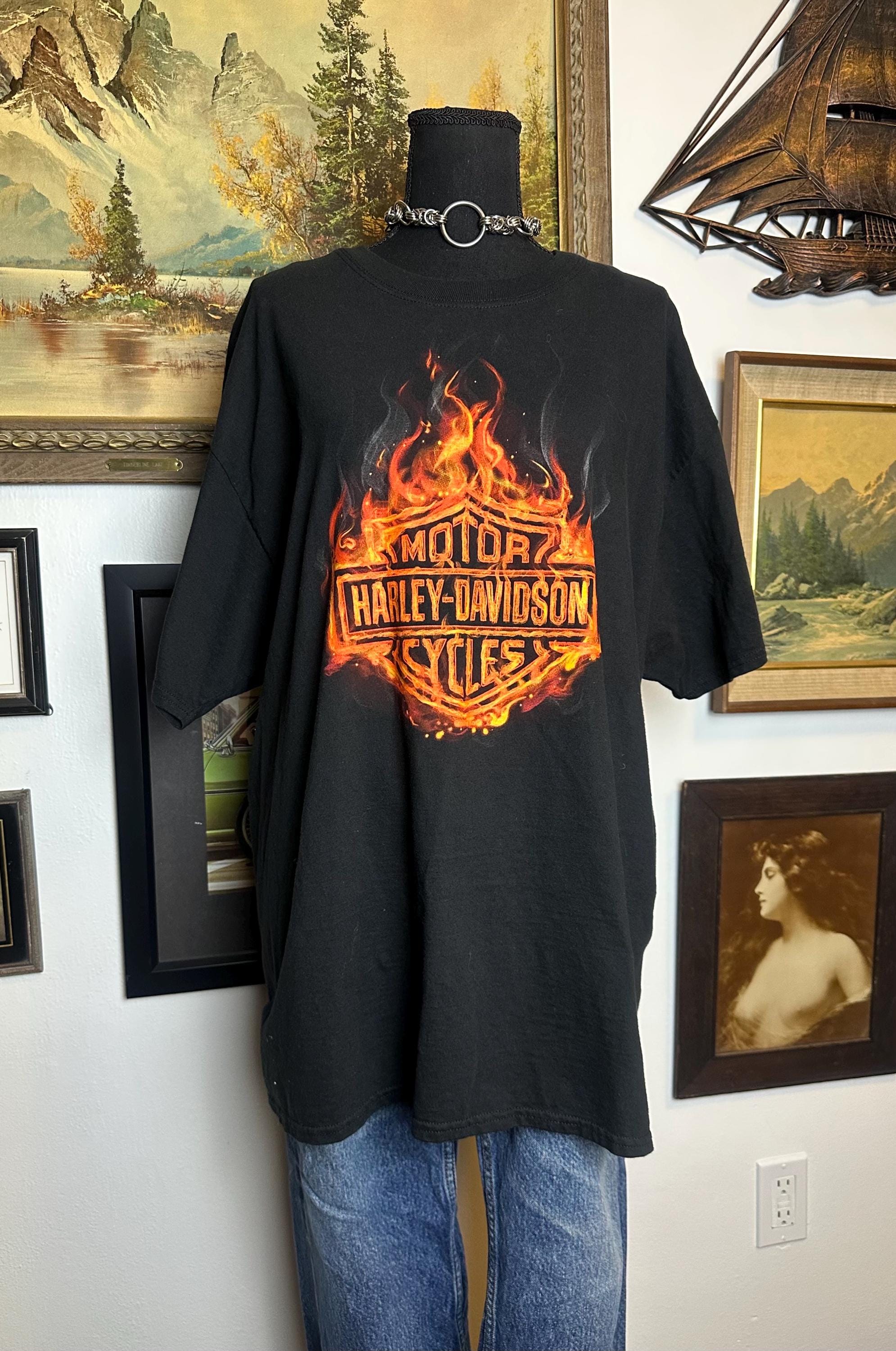 Flames Harley Shirt - Etsy