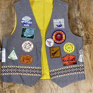 Set Of 2 INDIAN GUIDES Father and Son Pals Forever YMCA Vests Adult and Kids image 3