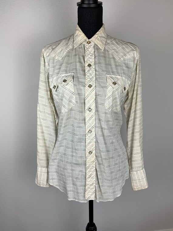 Vintage Tem Tex Western Shirt Pearl Snaps