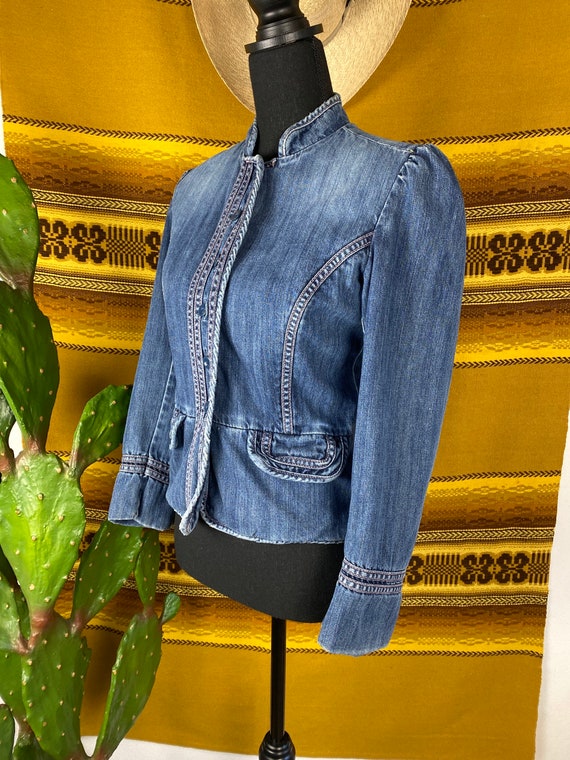 Vintage 1980s Denim Prairie Style Jacket GAP - image 3