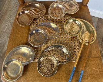 Set of 6 Mid Century Chop Stick / Soy Sauce Trays