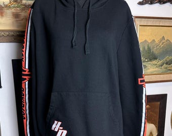 Vintage 90s Harley Davidson Flame Hoodie Vintage Harley Davidson