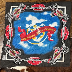 Vintage &quot;Ride Into the 21st Century&#39; Harley Davidson Bandana 2001