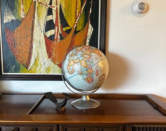 Vintage REPLOGLE World Class Series  Globe on Stand