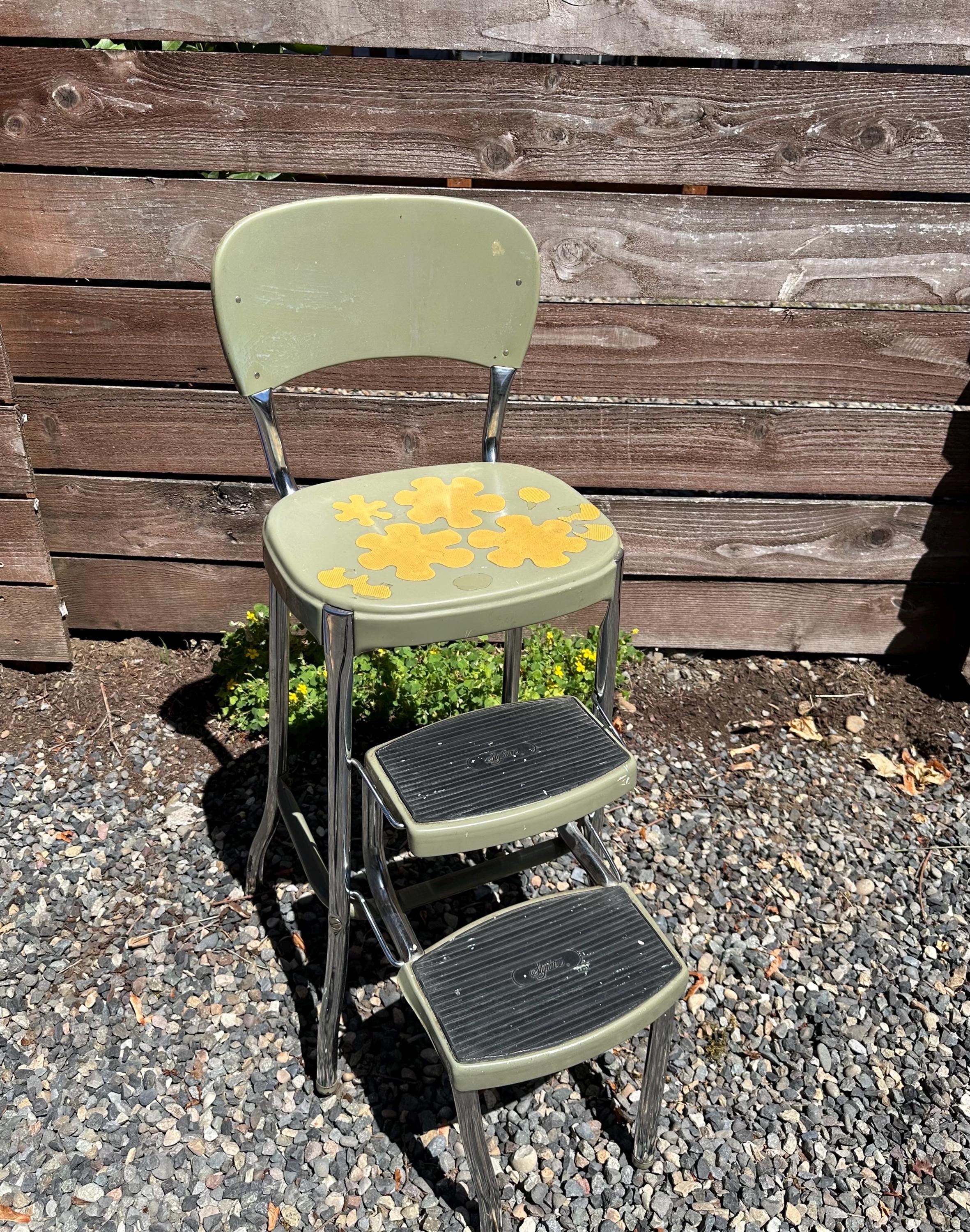 Vintage 60s 70s Avocado Green Cosco Step Stool - Etsy