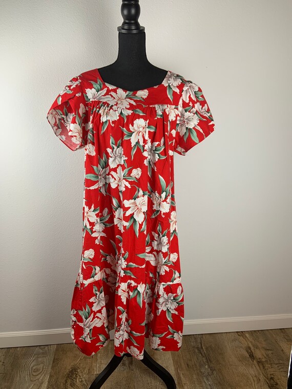 Vintage Royal Creations Hawaiian Muumuu Hawaiian L
