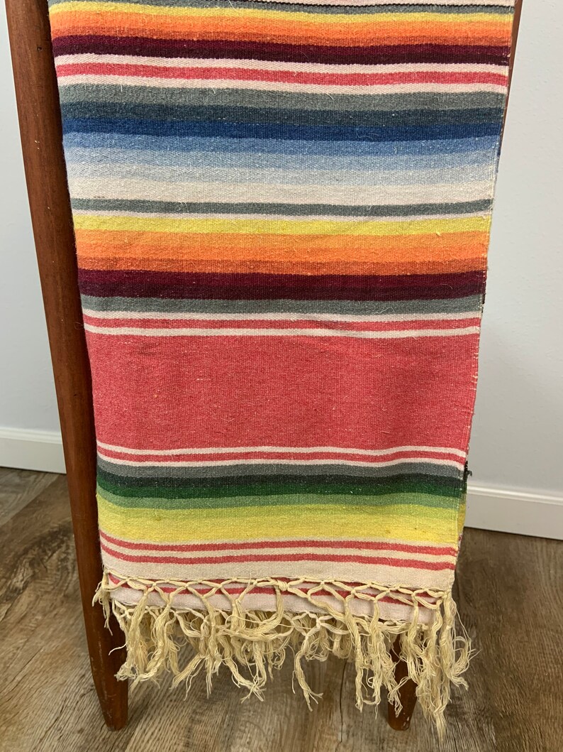 SoldDo Not BuyVintage Wool Mexican Saltillo Blanket Serape Etsy