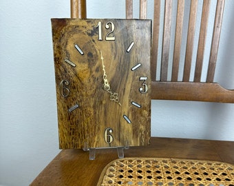 Vintage Petrified Wood Clock