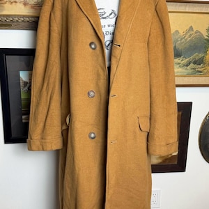 Vintage 100% Cashmere Long Coat Einiger Men's XL