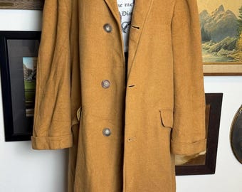 Vintage 100% Cashmere Long Coat Einiger Men's XL