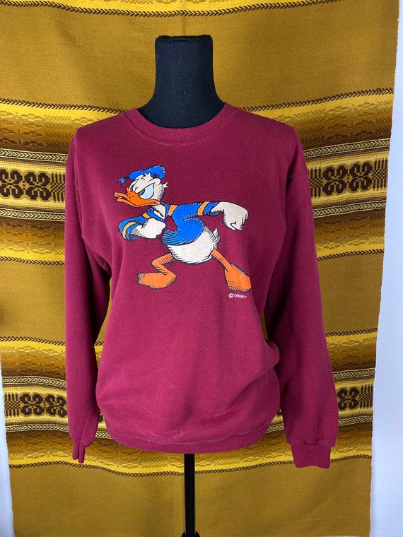 Vintage Donald Duck Sweatshirt Double Side Full Print… - Gem Vintage Donald Duck Sweatshirt Double Side Full Print… - Gem