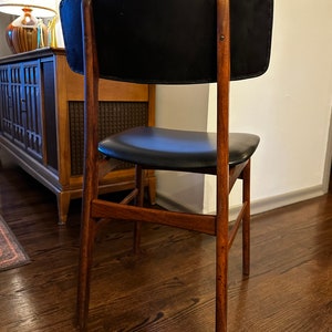 Mid Century Gustav Bertelsen Style Scandinavian Teak Dining Chair image 7