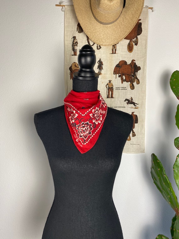 Vintage Fast Color Trunk Down Bandana Made in the