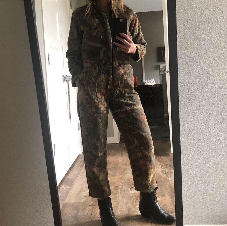 Vintage Walls Insulated Camouflage Coveralls Womens XS