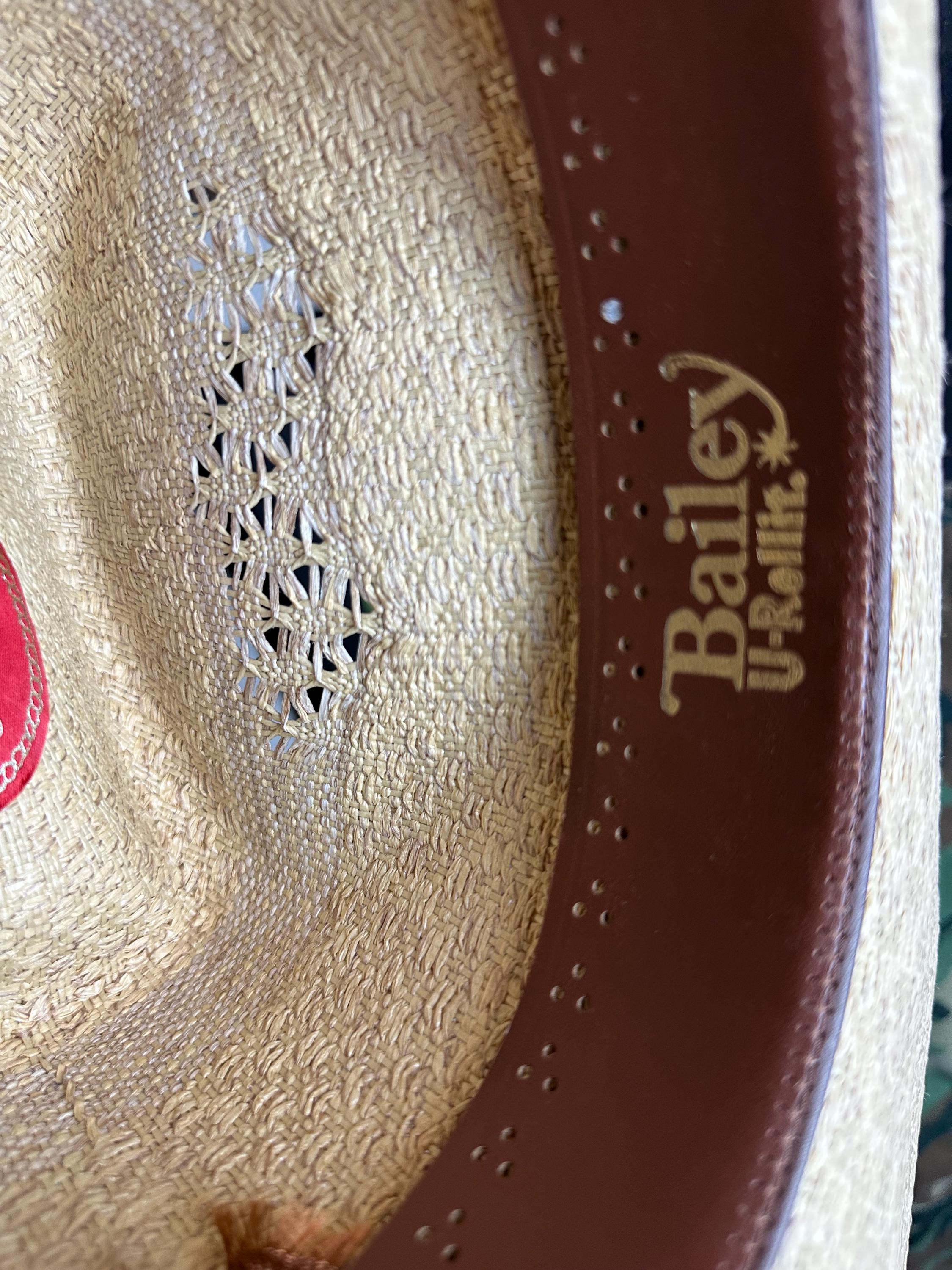 Chapeau de cowboy en paille U-Rollit Bailey vintage