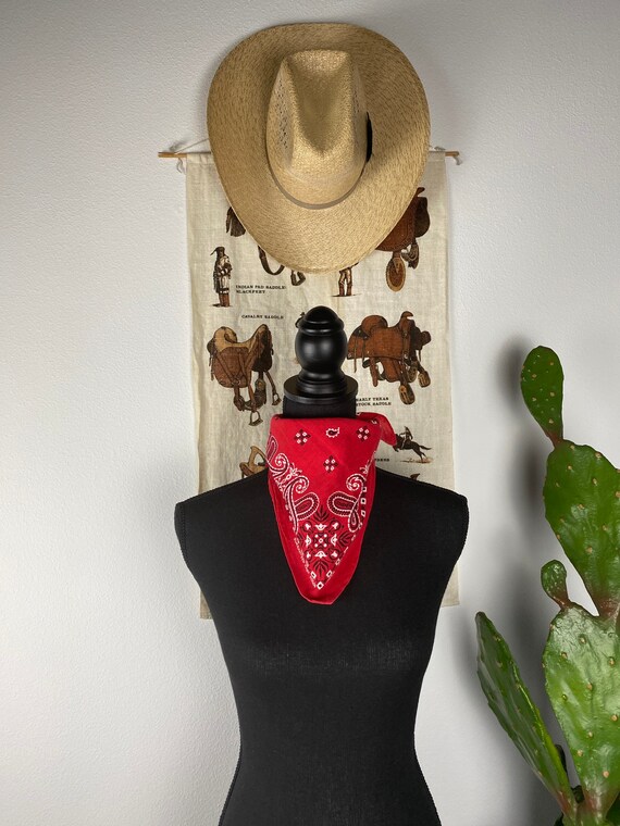 Vintage Fast Color Tower Bandana Made in the USA T