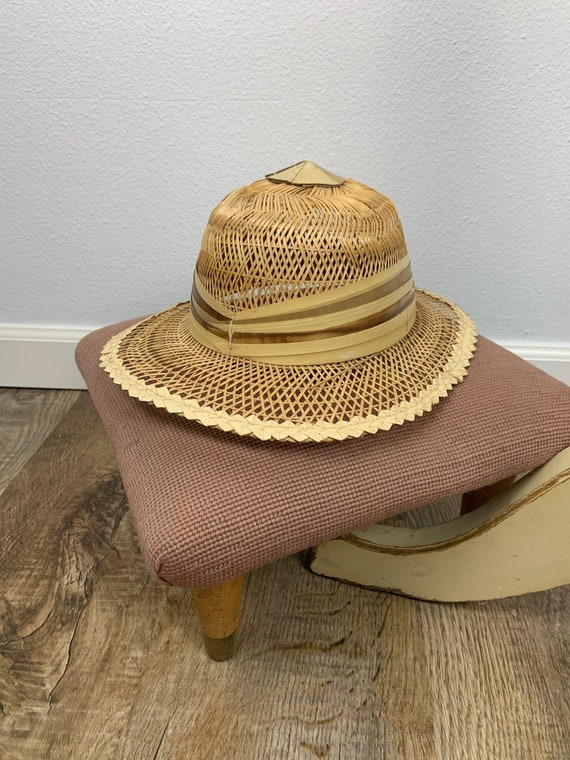 Vintage Wicker Hats Etsy