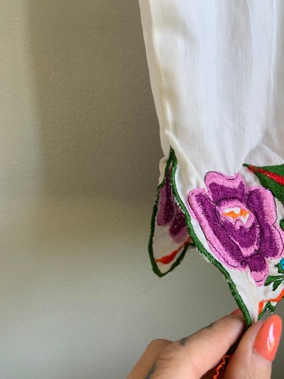 Vintage Hand Embroidered Oaxaca Dress - image 3