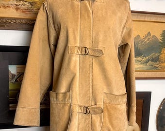 Vintage 1960s / 70s Suede Jacket M-L