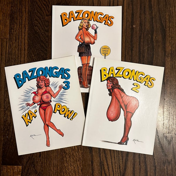 Bazongas 1-3 Set Late 90/2000’s Nude Comic Artist