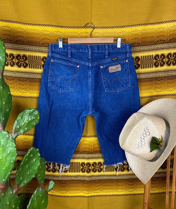 Broken in Wrangler Cut offs Jean Jorts Waist 32s Etsy