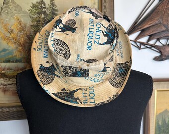 Vtg 70s 80s Coors Banquet Beer Bucket Hat Size Adult Small  display picture 3