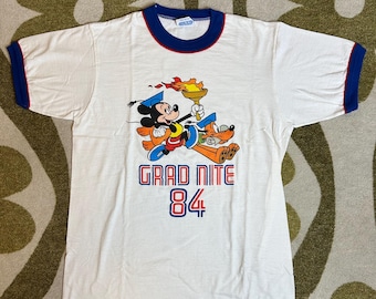 1984 Disney Grad Nite T-Shirt New Old Stock - Adult Size Small